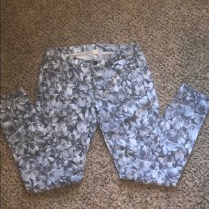 NWOT Michael Kors floral skinny jeans